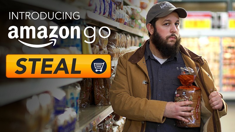 Amazon Go讓消費者身臨如同搶劫般的購物體驗（Source：Rooster Teeth）