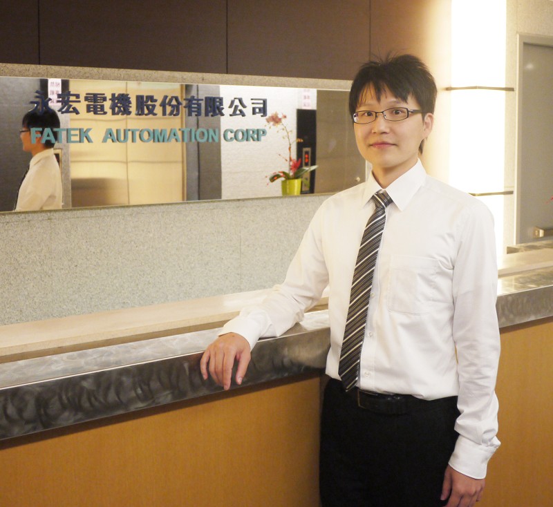 永宏電機經理許祿沛指出，台灣廠商一直以來的優勢在於高性價比。(攝影／王明德)