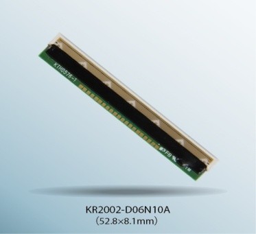 可單顆鋰電池驅動的熱感寫印字頭KR2002-D06N10A系列