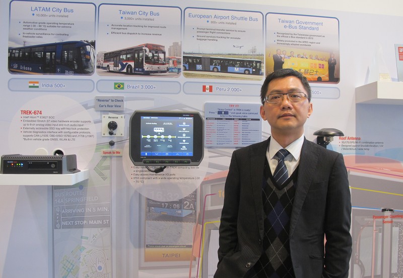 研華科技工業移動計算事業處協理林威佐認為，較之自用車，車聯網在商用車的應用反而更能發揮出巨大的價值。（攝影∕廖家宜）