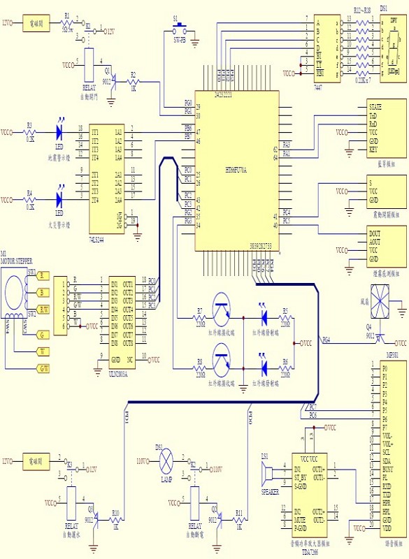 具智慧安全的災害管控裝置的完整電路
