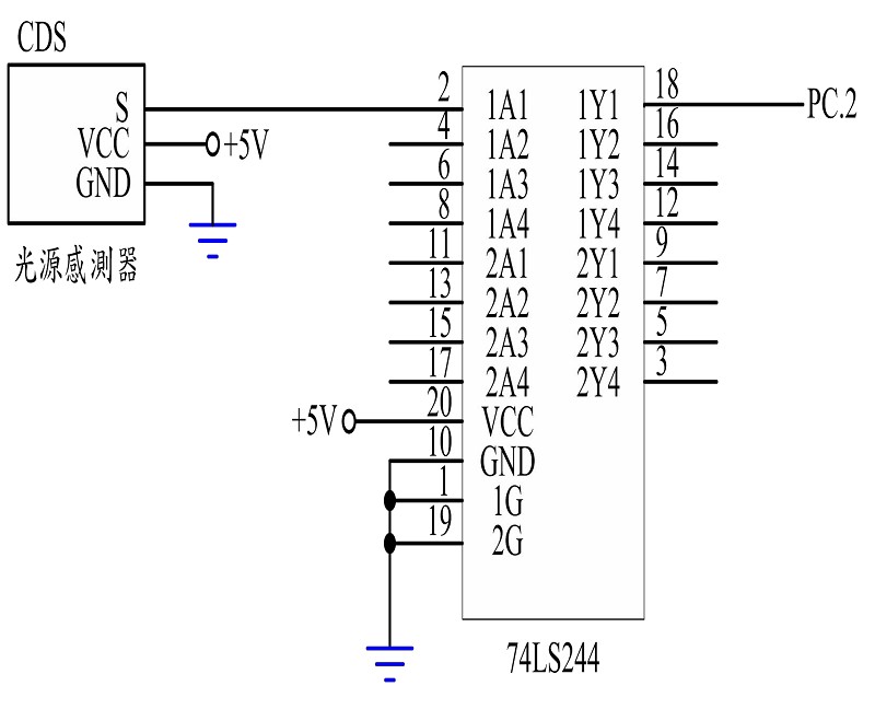 光敏感測模組之控制電路圖