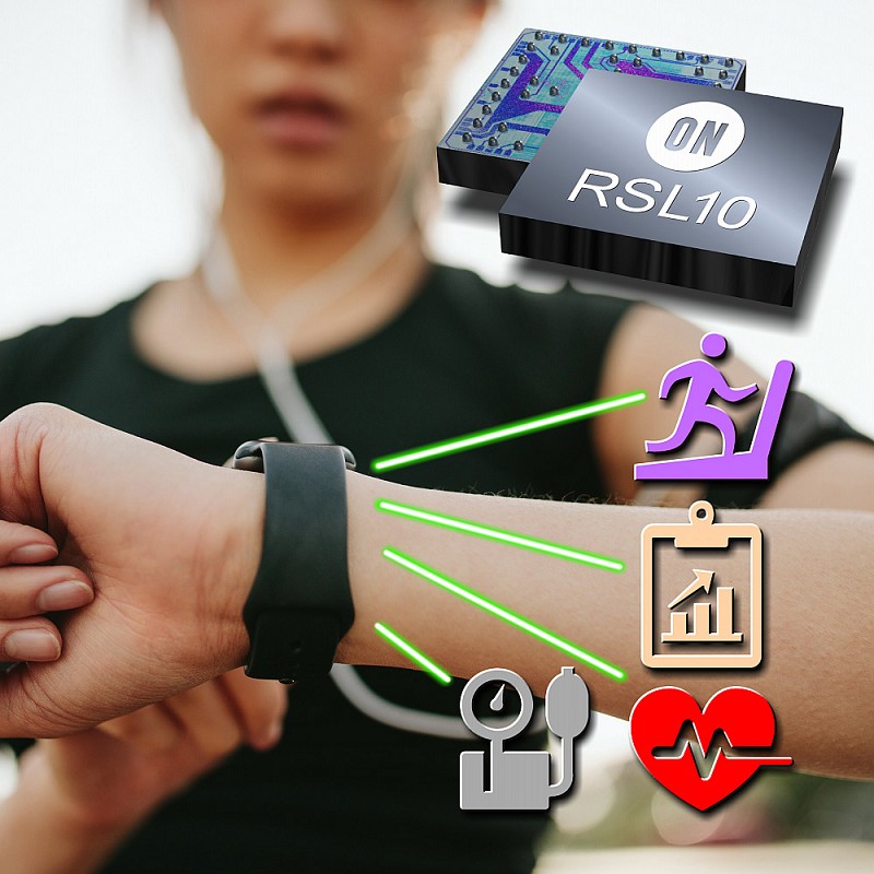 RSL10專為1.2 V和1.5 V電池應用而設計，且無需DC-DC轉換器。