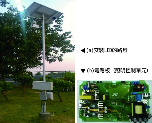 裝設在停車場的照明設備，內有意法半導體所開發的電路板。資料集中器單元（Data Concentrator Unit, DCU）附有機載的泛歐式數位行動通訊系統（GSM）模組，可以和使用通用封包無線電服務／第三代／第四代（GPRS/3G/4G）行動網路技術的雲端應用程式進行通訊。