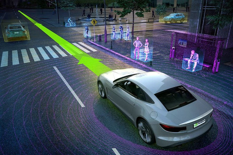 NVIDIA以超級電腦運算的優勢打造自動駕駛藍圖，把AI導入未來車款，主攻自動駕駛和車用輔助系。(Source: motor1)