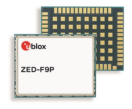 u-blox推出ZED-F9P多頻GNSS模組，整合RTK技術，適用於高精準度無人機、機器控制。（source：u-blox）