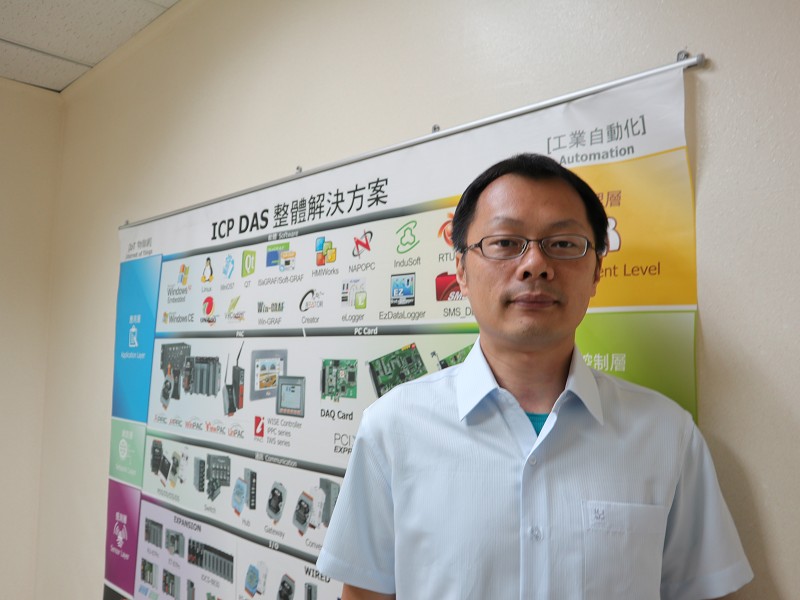 泓格科技研發九處副處長游尚明指出，工業4.0的關鍵是將IT與OT系統整合。（攝影／王明德）