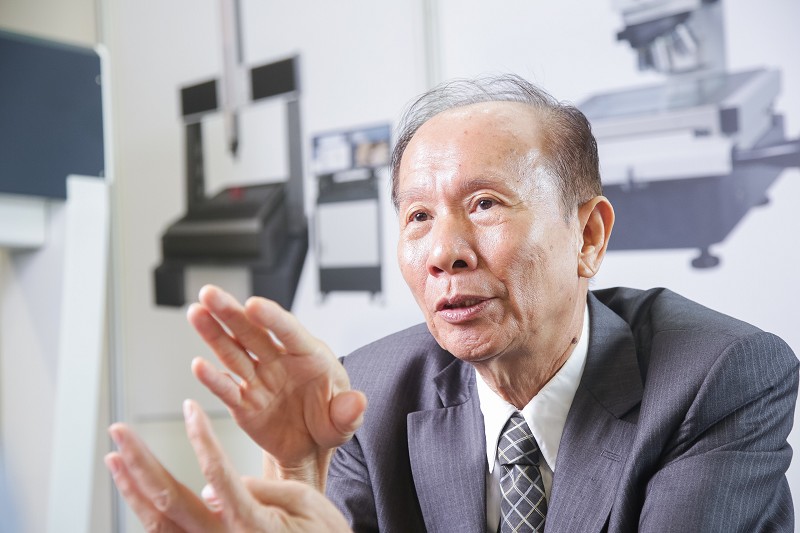 建暐精密董事長兼總經理李聰林表示，建暐是個技術導向的公司，只能仰賴掌握市場動向來思考前景。(攝影/林鼎皓)