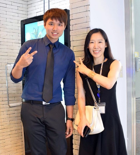 威盛投入人工智慧語音方案的布局。威盛嵌入式事業部總經理吳億盼（右）、郭宇帆。（攝影／王景新）