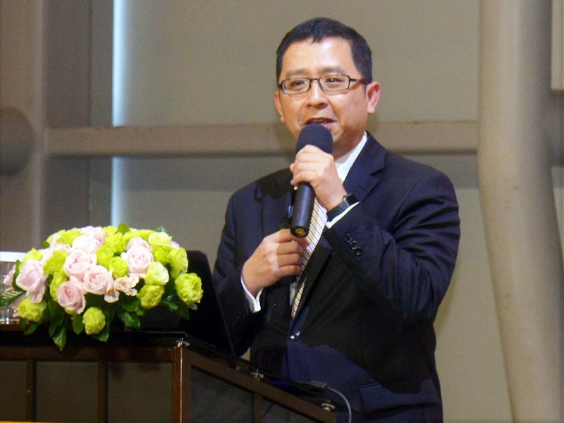 資誠創新整合公司董事盧志浩強調，工業4.0與數位營運除了智慧製造之外，還涉及更多領域。 (攝影／陳念舜)