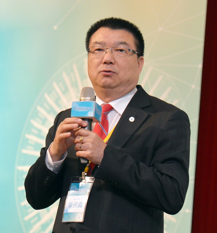 漢翔航空工業公司董事長廖榮鑫強調，該公司透過持續舉辦論壇，讓國內外產學研各界有機會在同一頻道中互通訊息，從全球趨勢中找到創新契機與價值。(攝影／陳念舜)