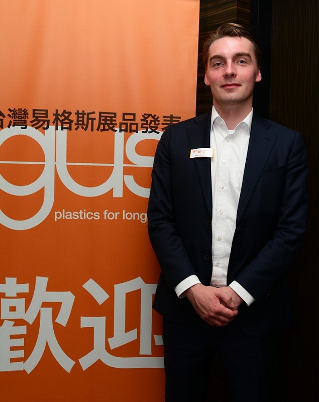 易格斯機械手臂應用產業經理Matthias Meyer（攝影／籃貫銘）