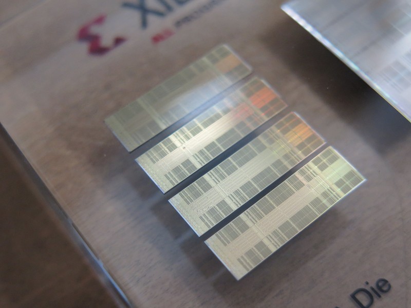 Xilinx的FPGA裸晶示意圖