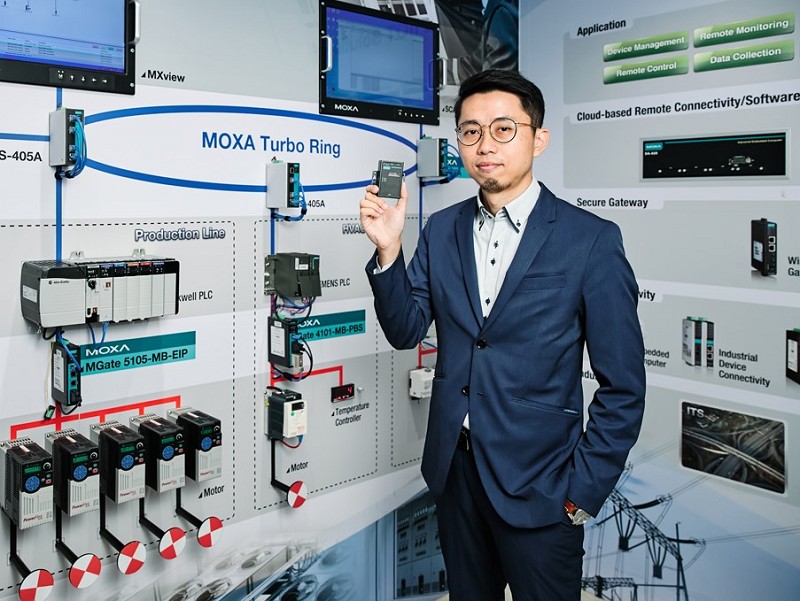 四零四科技工業物聯網解決方案處市場亞太區事業處開發經理林昌翰指出，四零四的NPort，因應自動化市場的變化，規格與架構也與時俱進，不斷推出新功能。（圖片／四零四科技提供）