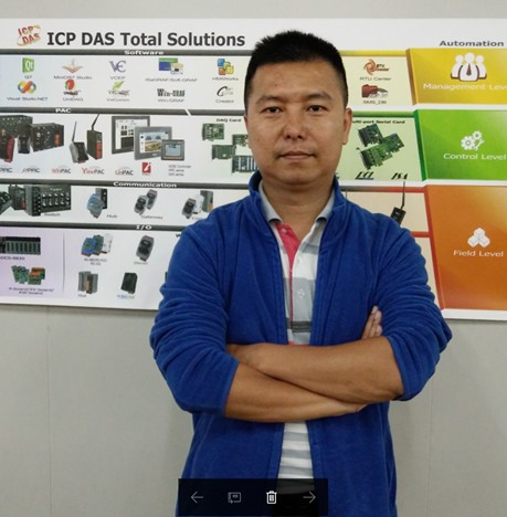 泓格科技研發一處處長何坤鑫表示，泓格的HMI與該公司所代理的InduSoft串連，提供市場一站購足服務。（照片提供／泓格科技）