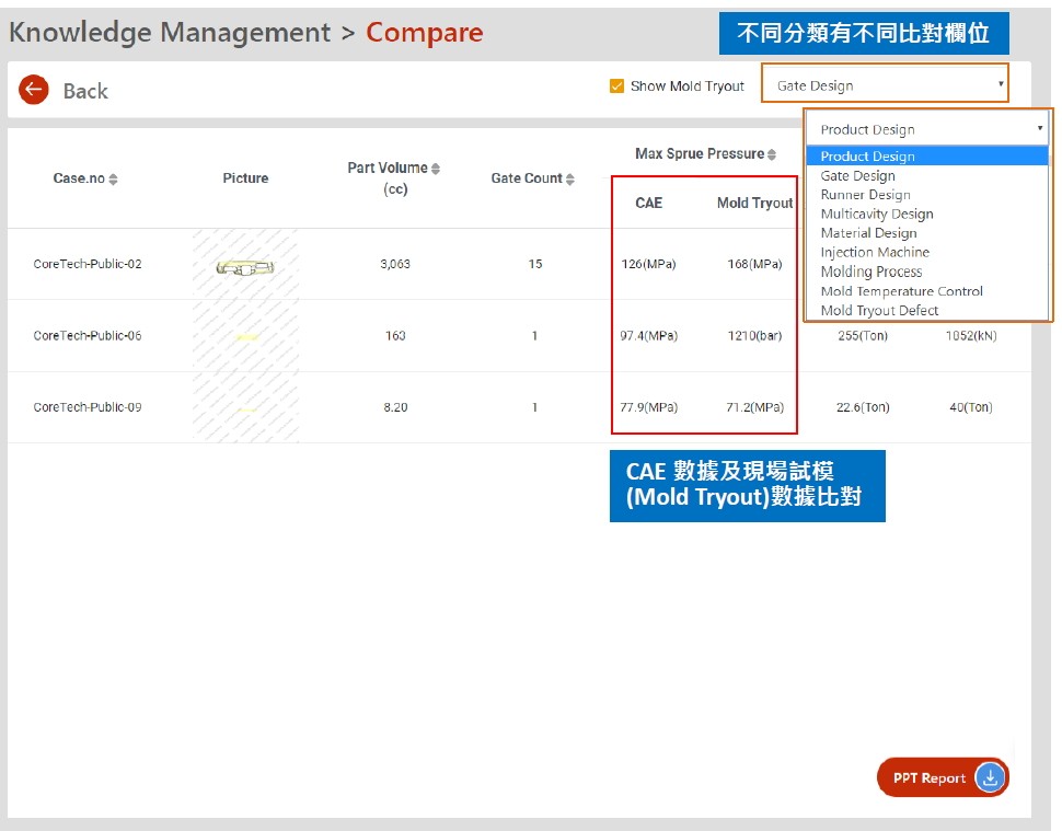 KM模具設計比對