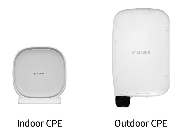CPE室內設備與室外設備。（source：samsung.com）