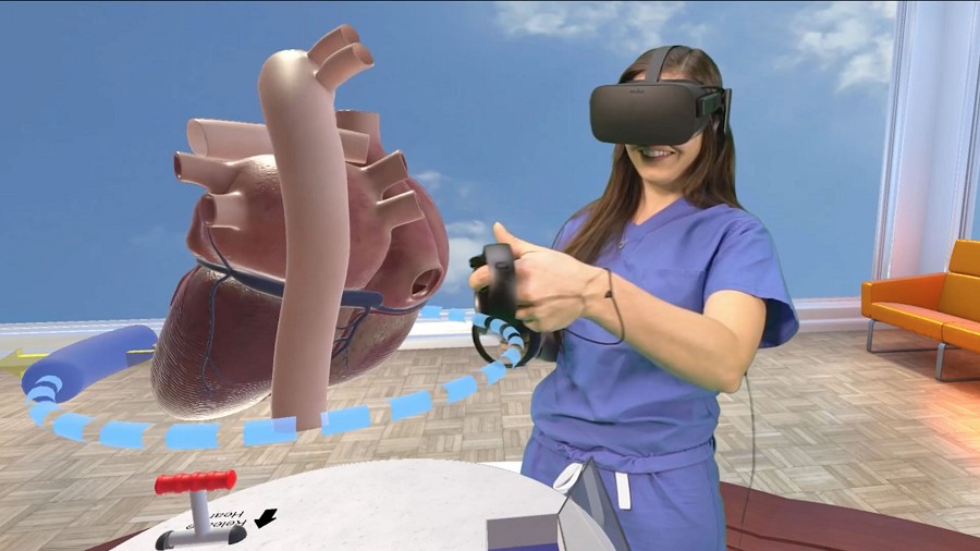 The Stanford Virtual Heart可以利用VR技術學習和瞭解患有先天性心臟病的心臟。（source：stanfordchildrens.org）