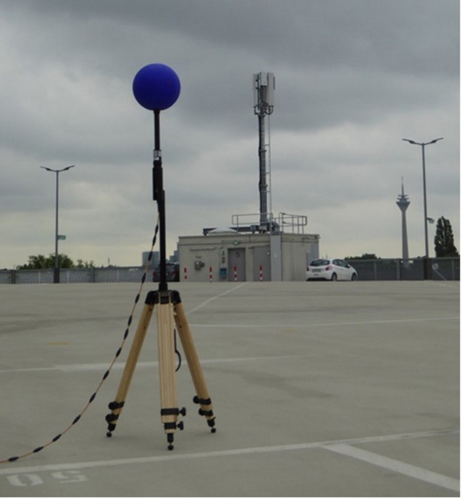 新型電磁場測量方法的現場驗證情景。（source：imec/Ghent University）