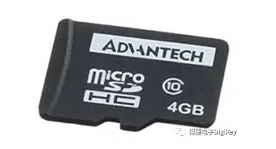 Advantech的SQF-MSDM1-4G-21CSQFlash microSD卡記憶體容量達4GB，速度等級為高端Class 10。（source：Advantech Corp）