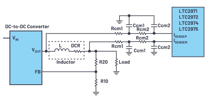 使用 2 極點低通濾波器的 DCR 電感感測