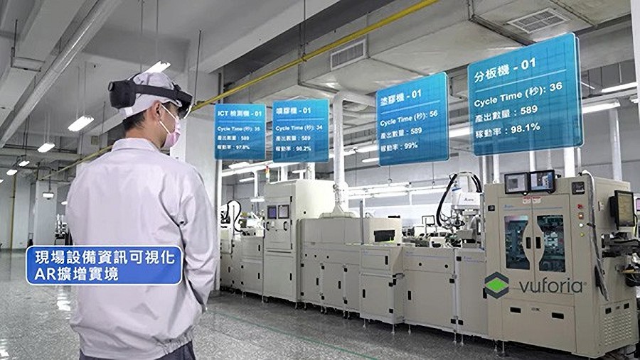 採用微軟HoloLens應用場景。(Source：台達官網)