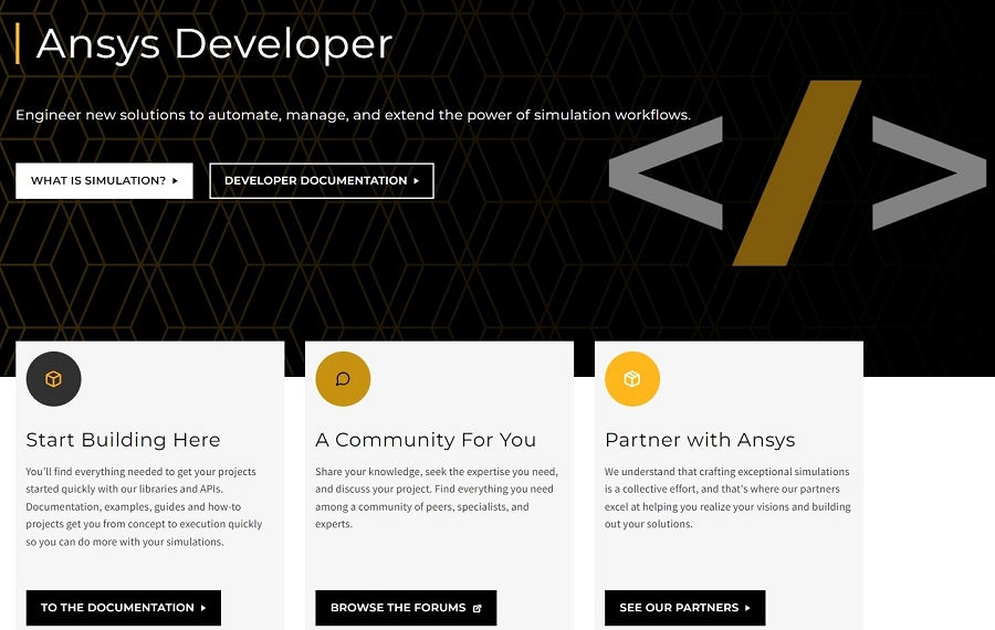 Ansys Developer入口網站