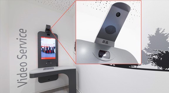 細節檢視：精巧型工業自動對焦相機很適合安裝於ITM終端頂部的小區域。