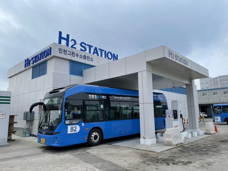 亞洲地區從導入商用車市場優先，礙於供氣成本高與加氫設施不足，未能發揮特性優勢。（source：koreabizwire.com）