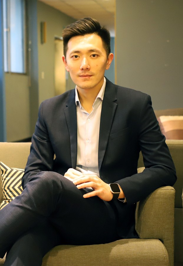 金屬中心航太科技產業推動組副組長陳憲儀，他同時也是經濟部航太小組的經理。（攝影：陳宇宸）