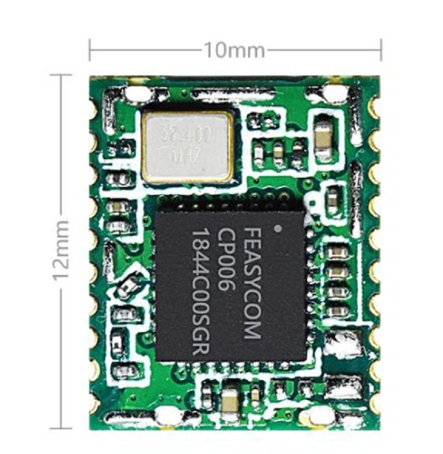 主要的電子元件製造商都有提供藍牙單晶片與模組，圖為FEASYCOM的BLE Mesh Network Modules。
