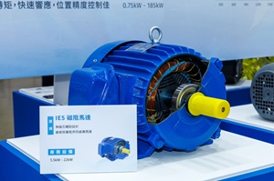 東元集團也在本屆TMTS展出了為不同產業應用需求，提供包括全新IE5超高效率馬達等一系列多元化產品。（攝影：陳念舜）