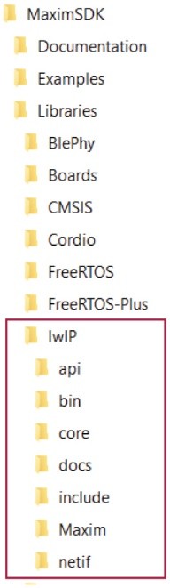 ADI的MaximSDK lwIP 函式庫檔案