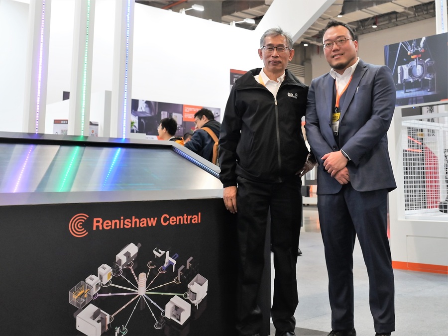 Renishaw推出最新的精密量測、製程控制及位置回饋等創新技術的，更將首次展出用於智慧製造數據平台Renishaw Central，全面釋放「數據驅動製造」威力。（攝影：陳念舜）