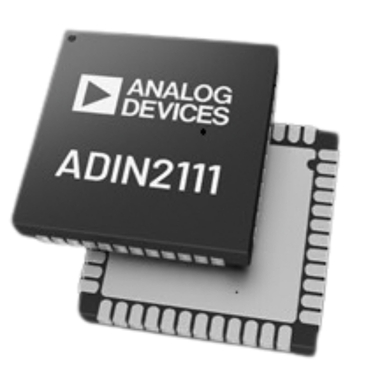 ADIN2111 乙太網路交換器搭配兩個 10BASE-T1L PHY，可用來延伸網路連接能力，並在網路區段之間達到智慧流量轉送。（圖片來源：Analog Devices, Inc.）