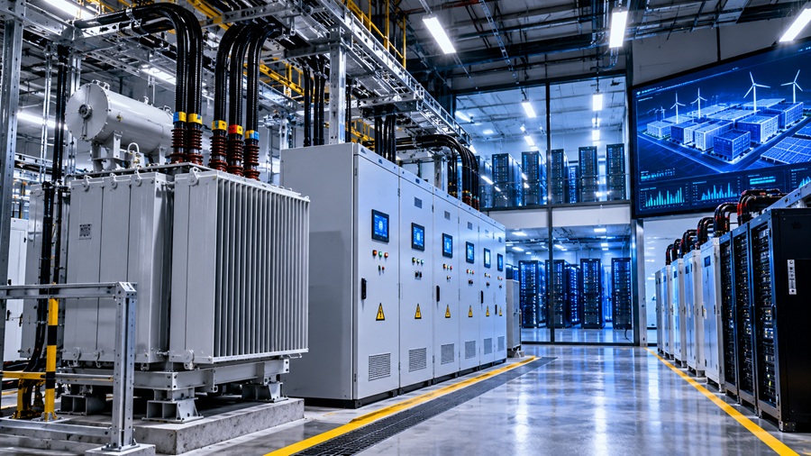 AI資料中心下一個瓶頸轉向電力設備，由於算力建設拉高用電，變壓器成為AI基礎建置新瓶頸。